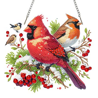 Acryl 2D Flach DIY Weihnachten Spezielle Form Hängende Diamantkunst Kits Diamantmalerei Set Strassstein Diamantkunst Fensteranhänger