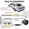 Car Rear View Camera 18.5 Night Vision Reversing Auto Parking Camera IP68 Waterproof CCD LED Auto Backup Monitor HD Image