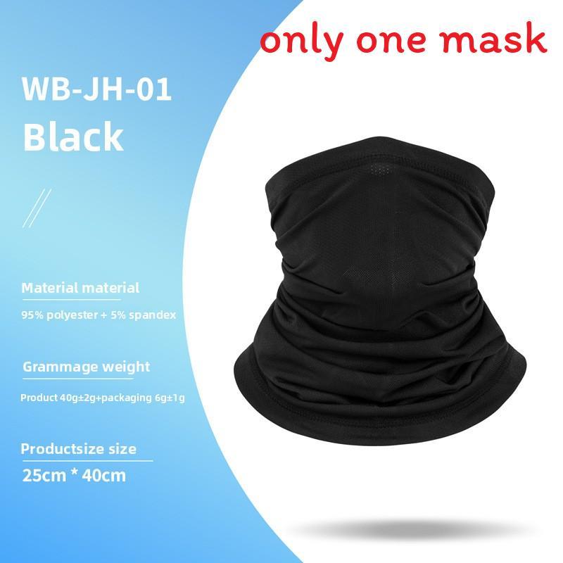 

Cycling Face Mask Breathable Polyester For Outdoor Running And Mountain Biking Black