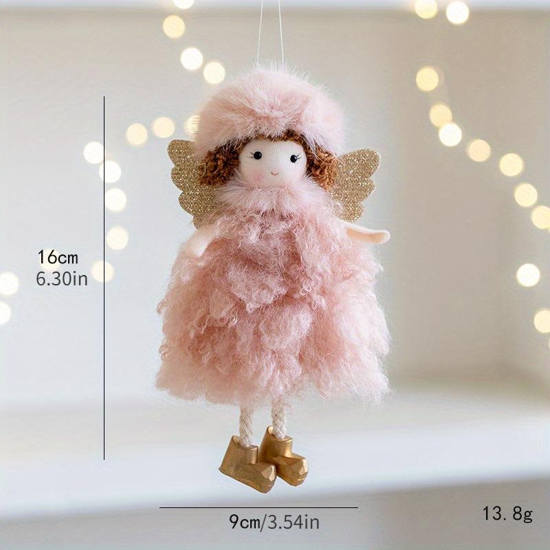 New Christmas Plush Angel Doll Pendant Ornaments Xmas Tree Hanging Decorations For Home Festive Party Decor 2025 New Year Gifts