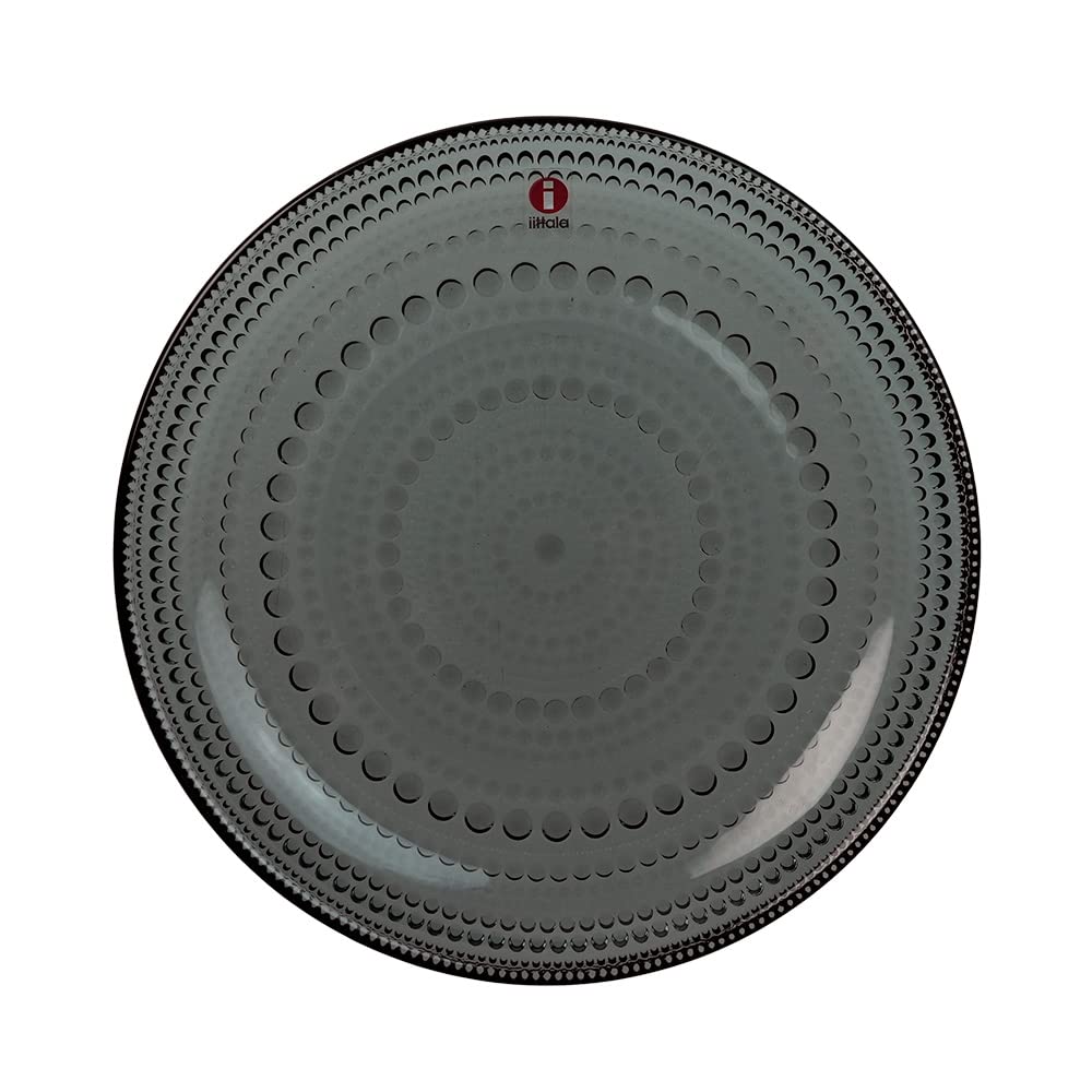 iittala Kastehelmi Тарелка 17см, Стекло, Темно-серый, 1057143 [Параллельный импорт]