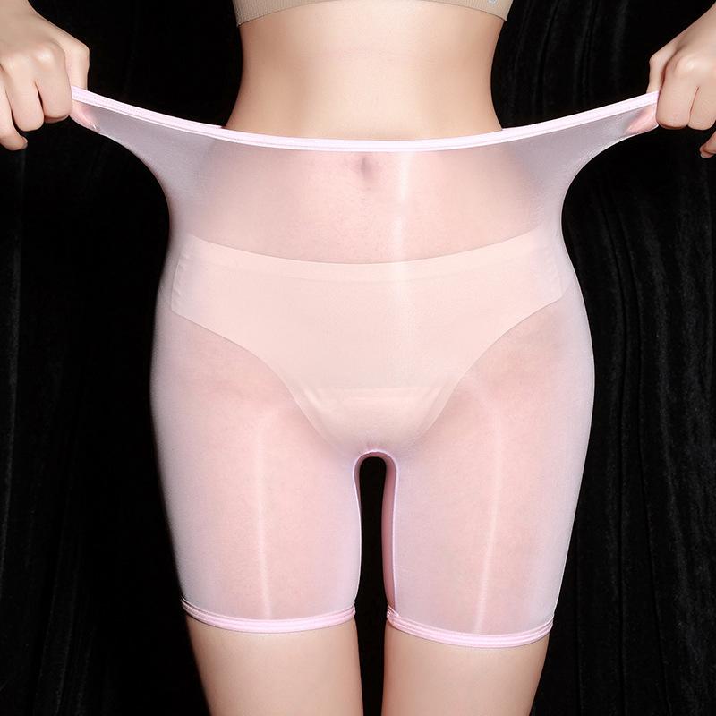 Fully Transparent Ultra-Thin Sexy Stockings Panties Glossy Silky High Elasticity See-Through Temptation Boxer Briefs Couple Styl
