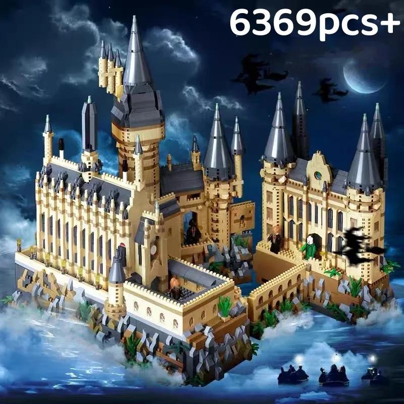 Micro tijolos cidade criativa medieval castelo mágico série escola arquitetura modelo blocos de construção presentes brinquedos criança adulto criança