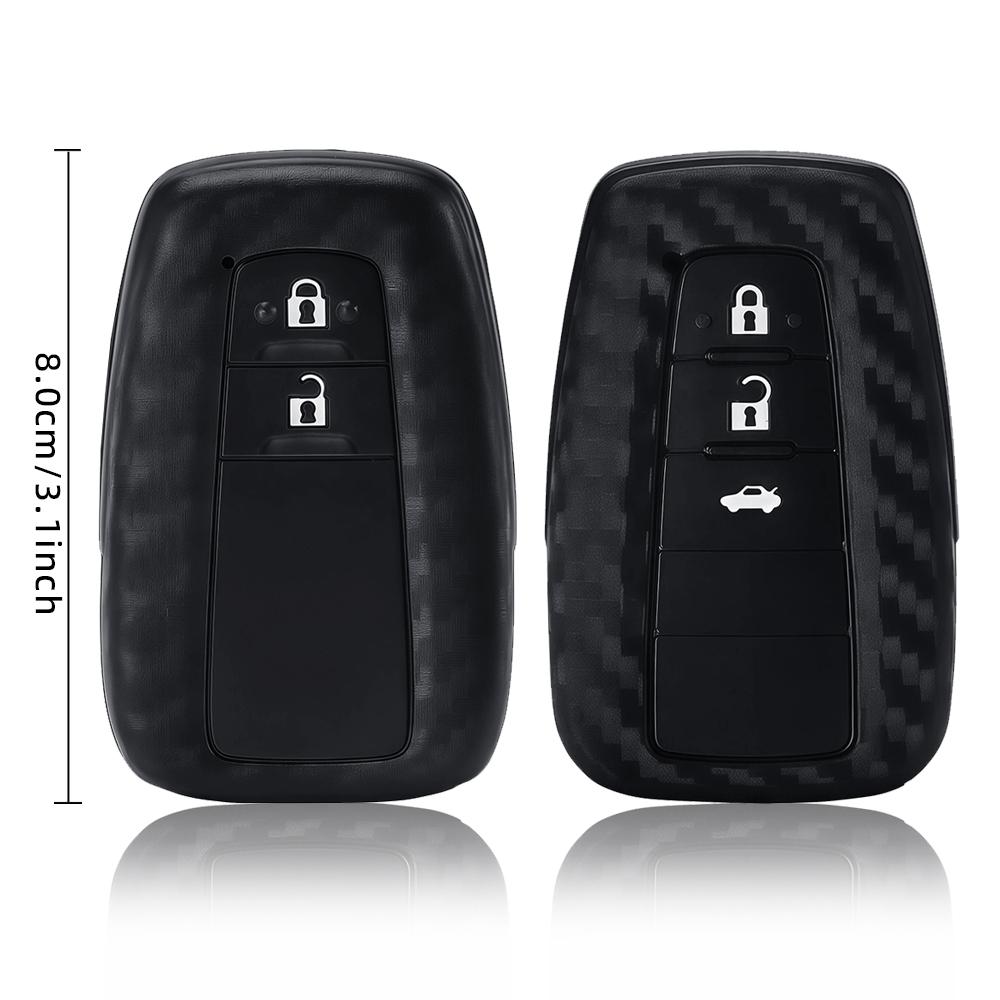 Silicone Car Key Cover For Toyota Prius Camry Corolla Avalon CHR RAV4 Land Cruiser Prado Accessories Key Case Protector Shell
