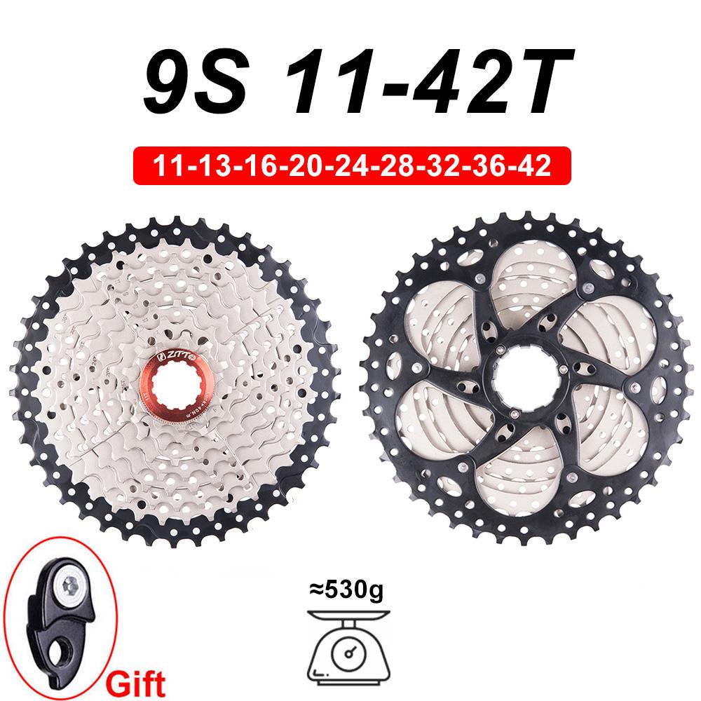 ZTTO MTB 9 Speed Set 1X9 Shifter Rear Derailleur 9V 50T Cassette K7 Sprocket Parts For m370 m430 m590 DEORE Single Crank System