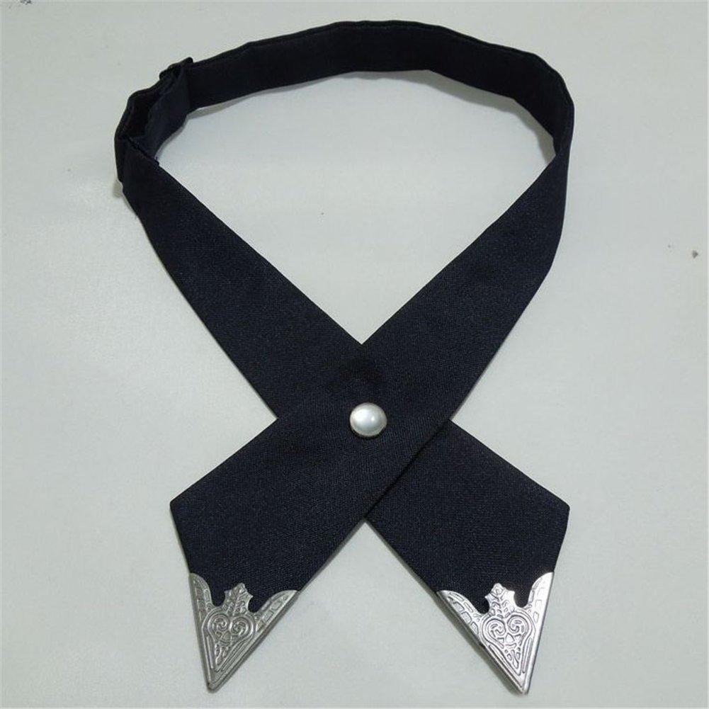 DRASAWEE (JP) Simple Plain Cross Tie Ribbon Tie Formal WeddingReceptionPartyDance #3