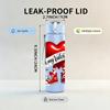 1PC Happy Valentine Heart Sneaker Art 750ml Color Plastic Sports Water Bottle Leakproof Flip Straw Lid Suitable for Sports Office Home Use