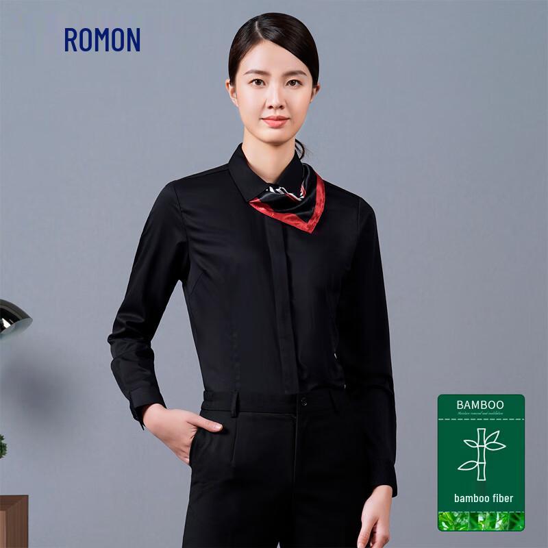 

Romon Women s Long-Sleeve Non-Iron Business Shirt 38