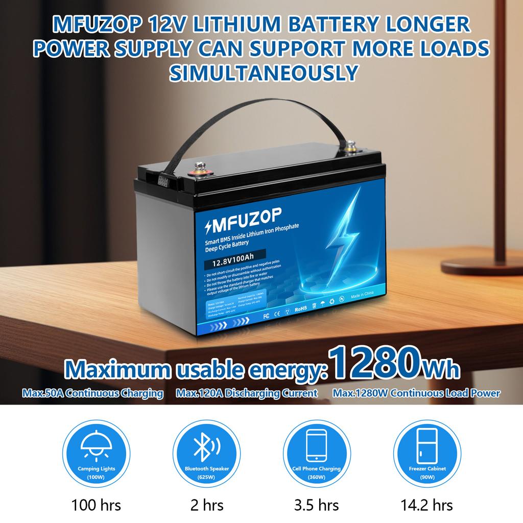 Lifepo4 Battery 12V 50Ah 100Ah 200Ah 300Ah 400Ah Lithium Ion Battery 12V 100Ah Lifepo4 Battery with BMS Solar Storage Batetry