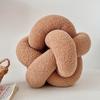 Skin Friendly Knotted Ball Throw Pillow Soft Chair Backrest Fashion Waist Support Cushion  Bedroom