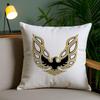 Golden P-Pontiac Cushion Cover Plush Fabric Soft Double-Sided Printed Sofa Pillow Case Colorfast Home Decor Gift