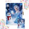 Frozen Elsa Snowman Diamond Paint Art Kit Mosaic Painting Diamond Art Home Room Decor Gift