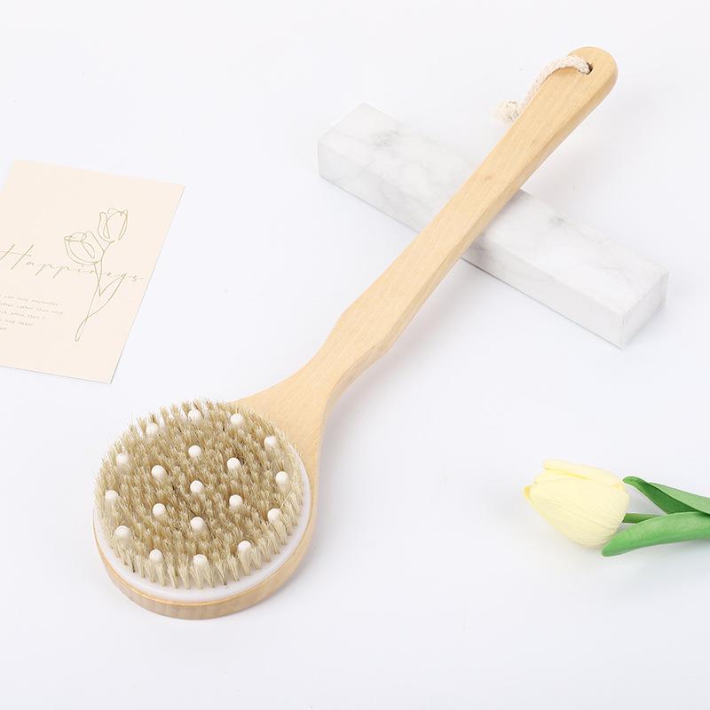 Cross-Border Bristle Massage Bath Brush - Handheld Round Body Brush