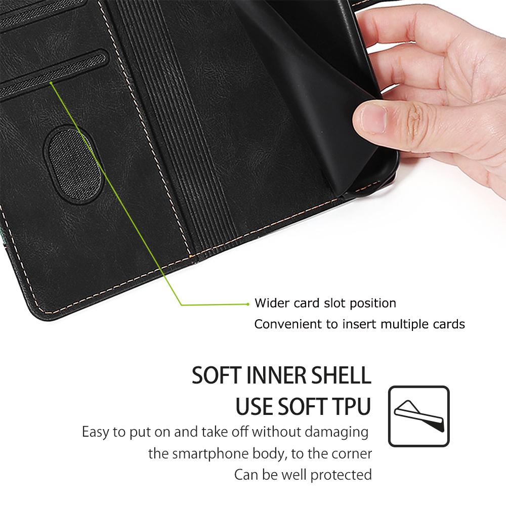 For Honor Play 50 Plus 5G/Play 8T 5G/X7b 4G/90 Smart Case Wallet Leather Cover Straw Hat Pattern