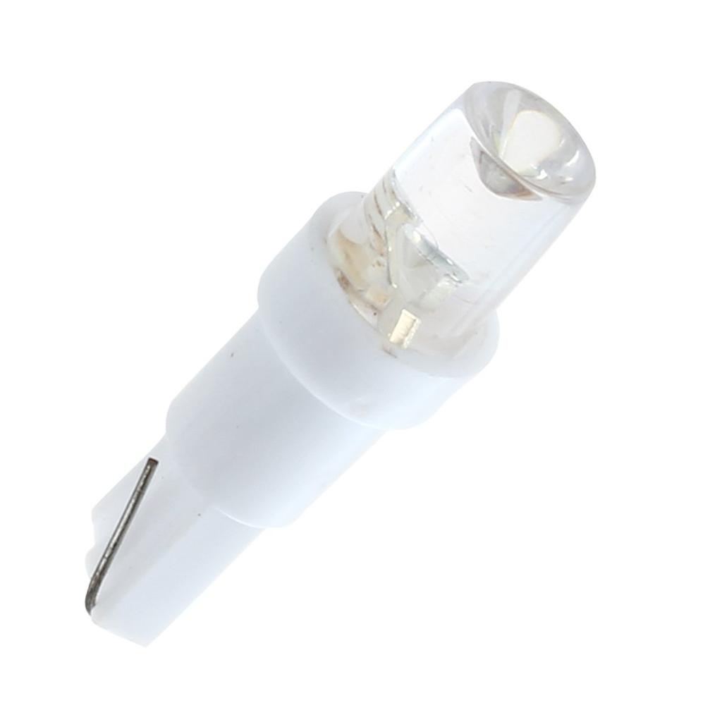 Vaorwne 10x T5 W1.2W W3W 1 SMD Dashboard LED Car White