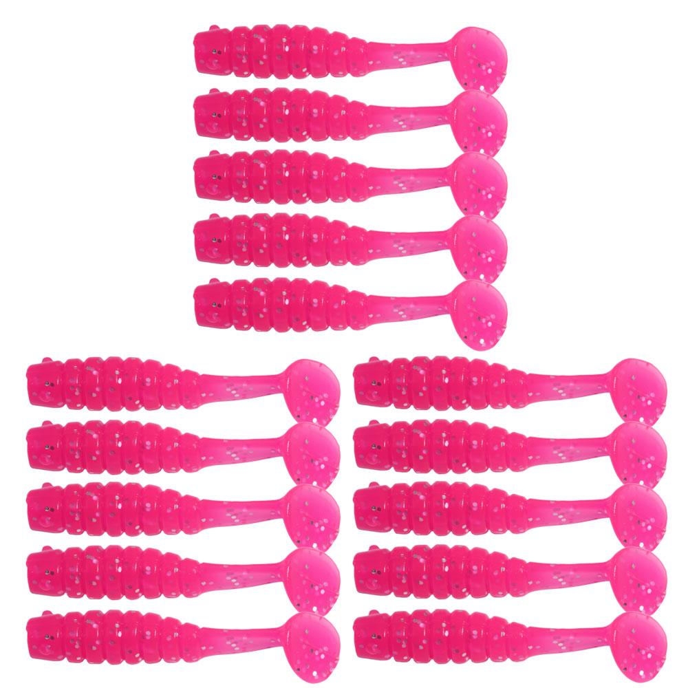 15 pièces/Leurre souple en silicone Pièce Appât artificiel 4cm/5CM 1g Articles pour la pêche Pêche en mer Rockfishing Swimbait Wobblers