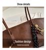Women's Retro Large-Capacity Summer 2025 Shoulder Tote Handbag