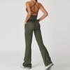 JYL Naked Fashion Yoga Set Cross Back Quick Dry Running Outfit