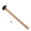 Engineers Machinist Hammer Wooden Handle Stainless Steel Square Hammers Multi-purpose For Jewelry DIY Tools
