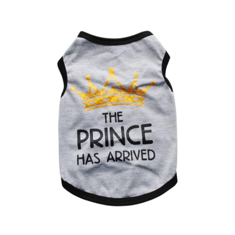 Pet Spring/Summer Vest Puppy T-Shirt Letter Print Princess Oblečení