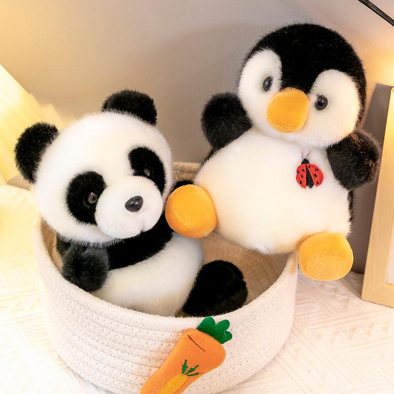 Fox Rabbit Panda Penguin Plush Toy Collection Filling Childrens Comfort Playtime