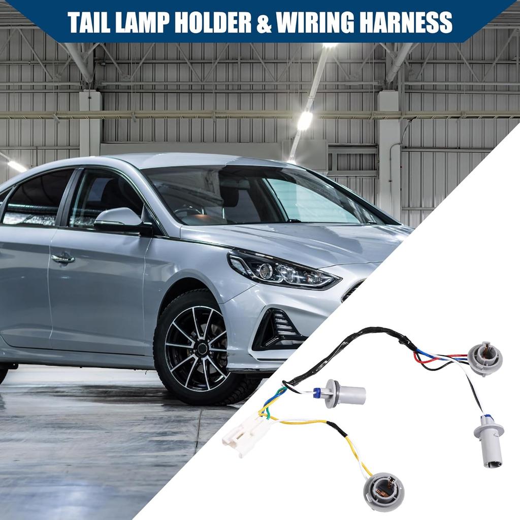 NO 92450-3Q000 Tail Lamp Holder and Wiring Harness for Hyundai Sonata Sedan 2.0L 2.4L 2011-2014 / Rear Tail Light Lamp Wiring Socket Holder W/O