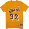 M&N Shirt - Los Angeles Lakers Magic Johnson Yellow