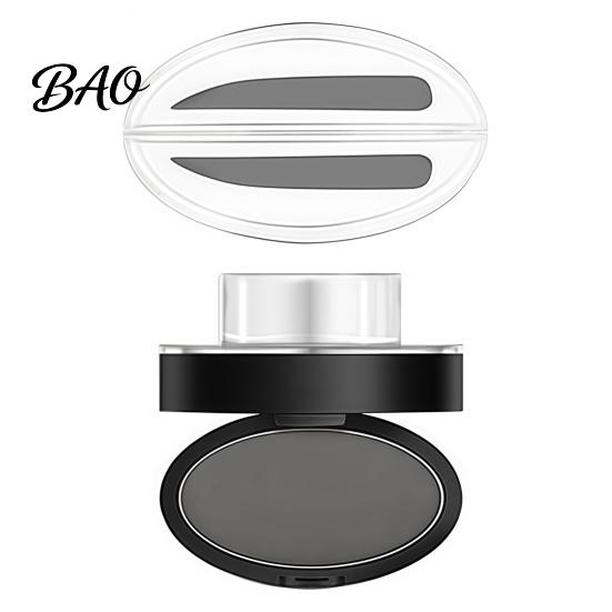 Timbro in Polvere per Sopracciglia a Prova di Sudore & Polvere per Sopracciglia, Sigillante Potente Waterproof a Lunga Tenuta Kit da Viaggio con Specchio, Strumenti per il Trucco Occhi per Donne