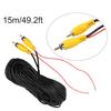 RCA Car Audio Cable RCA Male To Male Camera View Rear Video Cable (15 M) #C