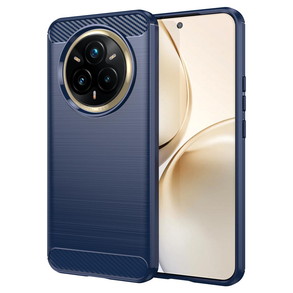 For Realme 14 Pro+ 5G Case Protective Phone Cover Carbon Fiber Texture Brushed