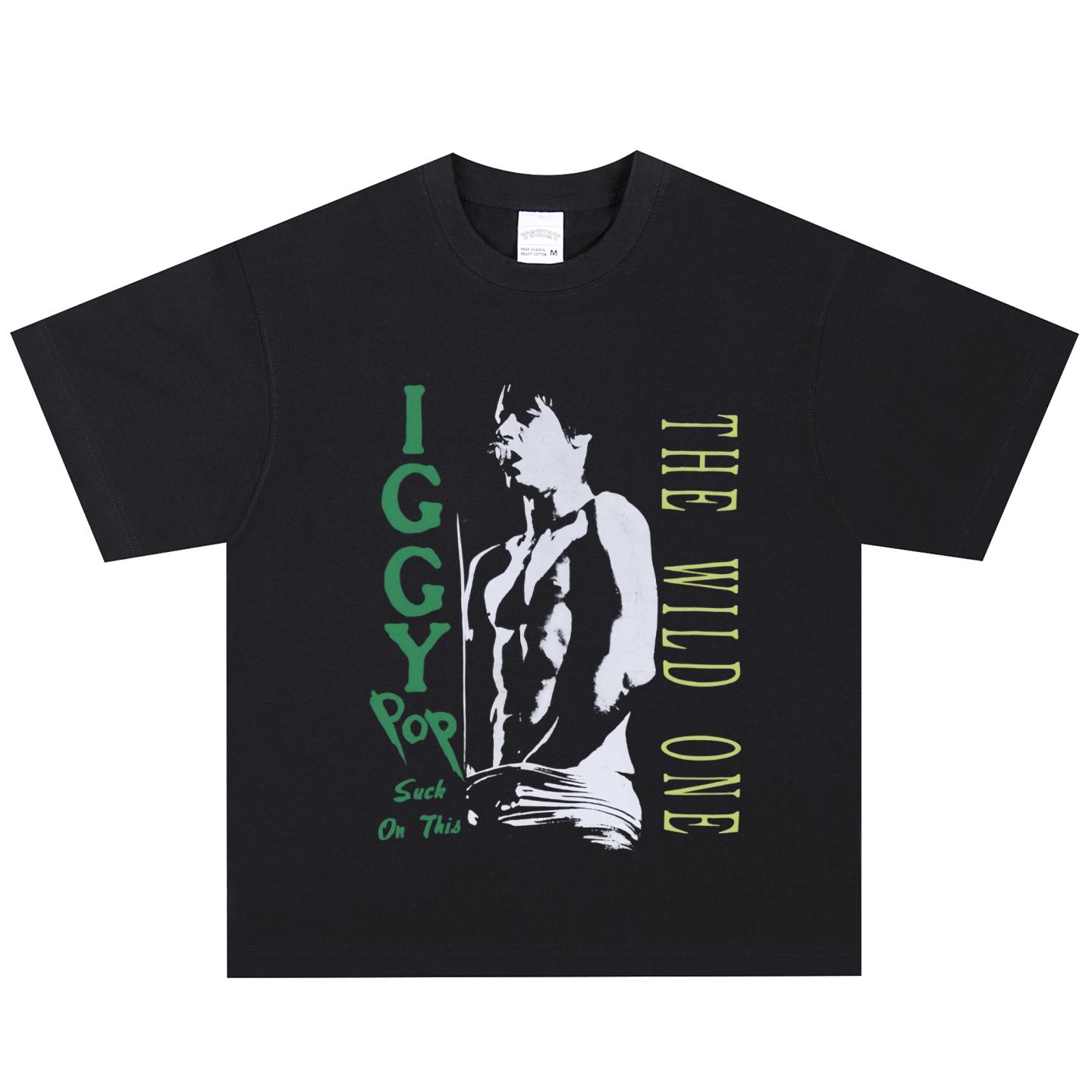 Футболка Iggy Pop, Мягкая ткань, Повседневная XL