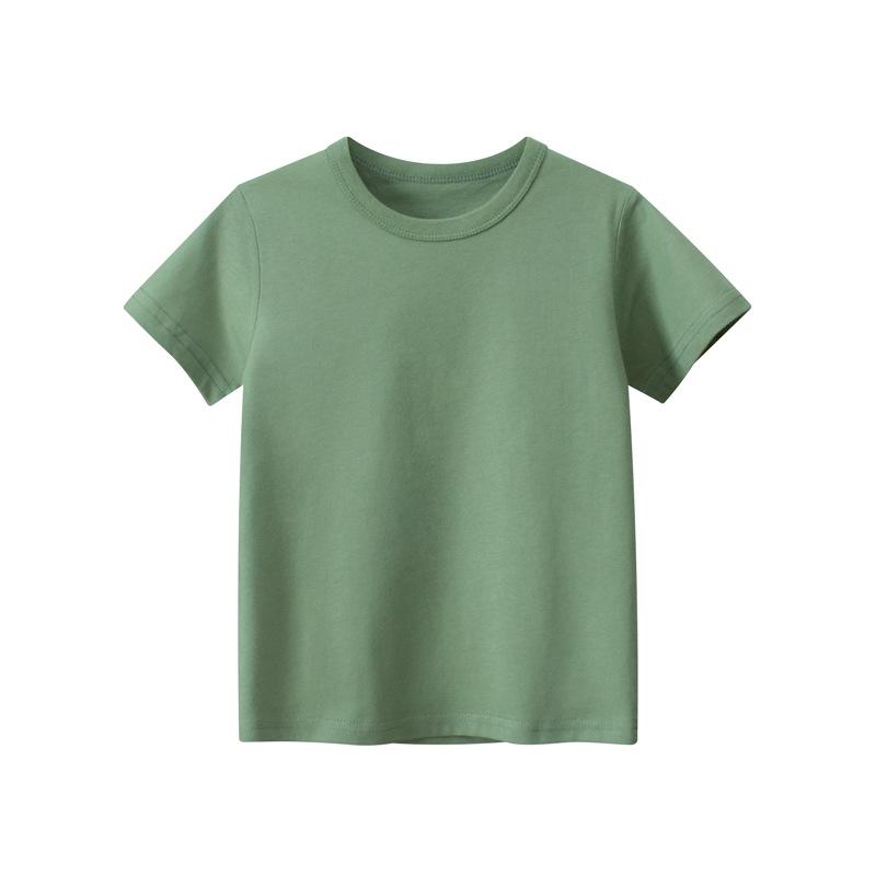 Color Tshirt Shortsleeved Solid Childrens