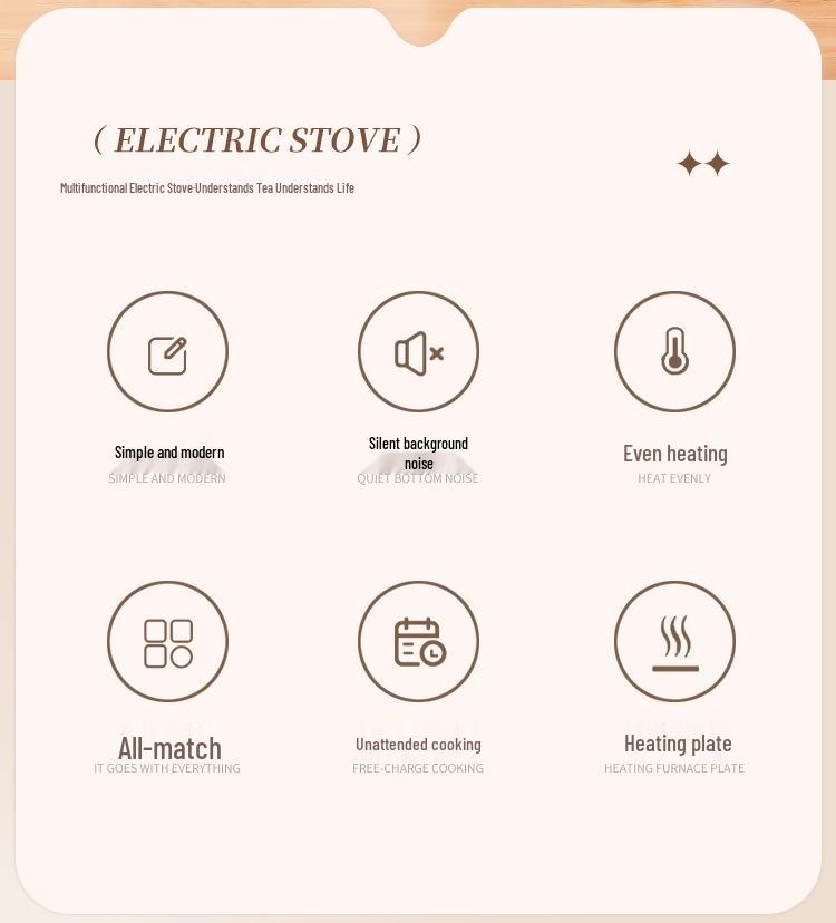 Mini 600W Smart Multifunctional Electric Ceramic Tea Cooker