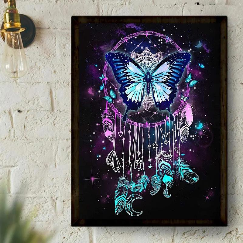 5D DIY Diamond Painting Dolphins and Wind Chimes Diamond Embroidery Cross Stitch Kit Full Rhinestone Mosaic Home Decor Gift