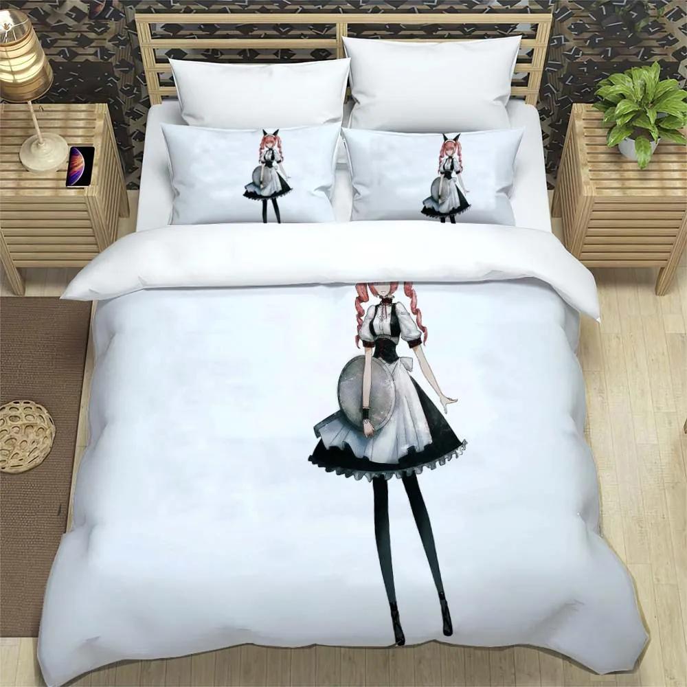 Set de lenjerie de pat moale și confortabil cu imprimeu anime desen animat, modă, husă de pilotă de lux, seturi de lenjerie de pat cu pilotă personalizabilă