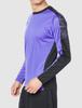 Mizuno N-XT Practice Shirt for Track and Field, Long Sleeve, Sweat-Absorbent, Quick-Drying, U2MA1510, Violet Blue X Black, S