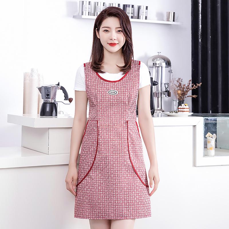 2024 Waterproof Oil-Proof Cooking Apron: Summer Thin Style, Cape Design, Large Pocket for Home Kitchen Use