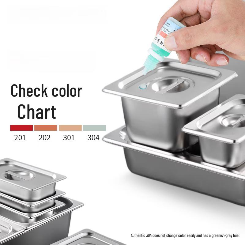 Rectangular 304 Stainless Steel Food Pan with Lid