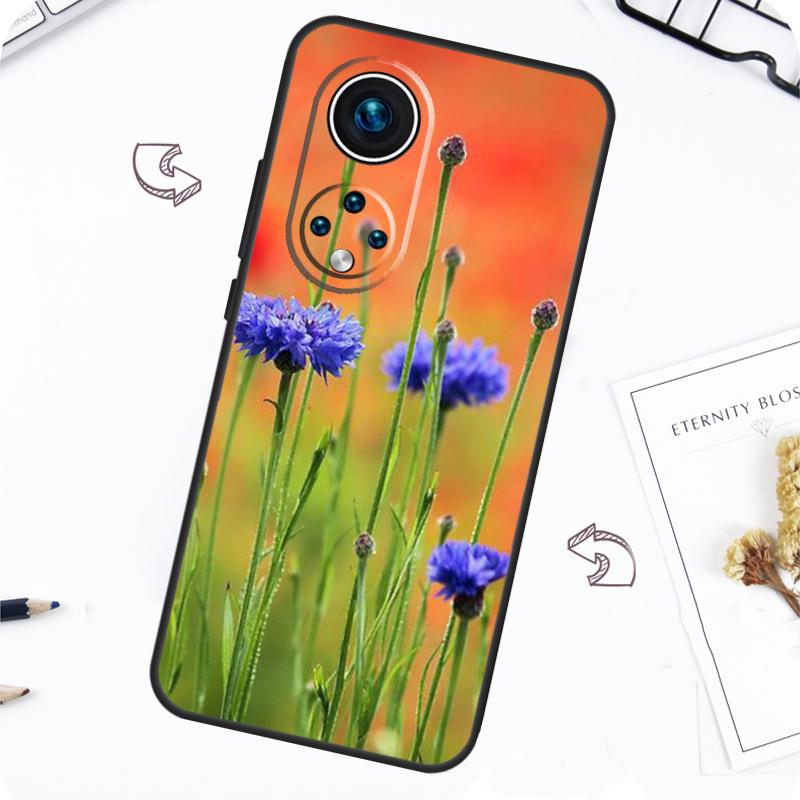 

Blue Cornflowers Delphinium Case For Honor Magic 7 5 6 Lite Honor 200 Pro X8b X9a X8a X8 X9 X9c X9b 50 70 90 Lite Cover For Honor 50