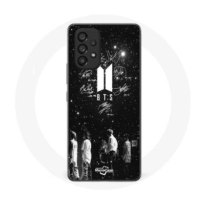 Coque - Maniacase - Samsung Galaxy A53 5G - Souple - Noir - BTS Signature Members