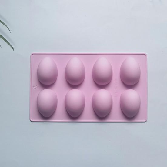 Easter Egg Silicone Mold for Baking 8 Cavity Non-Stick Chocolate Mold Freezer Oven
