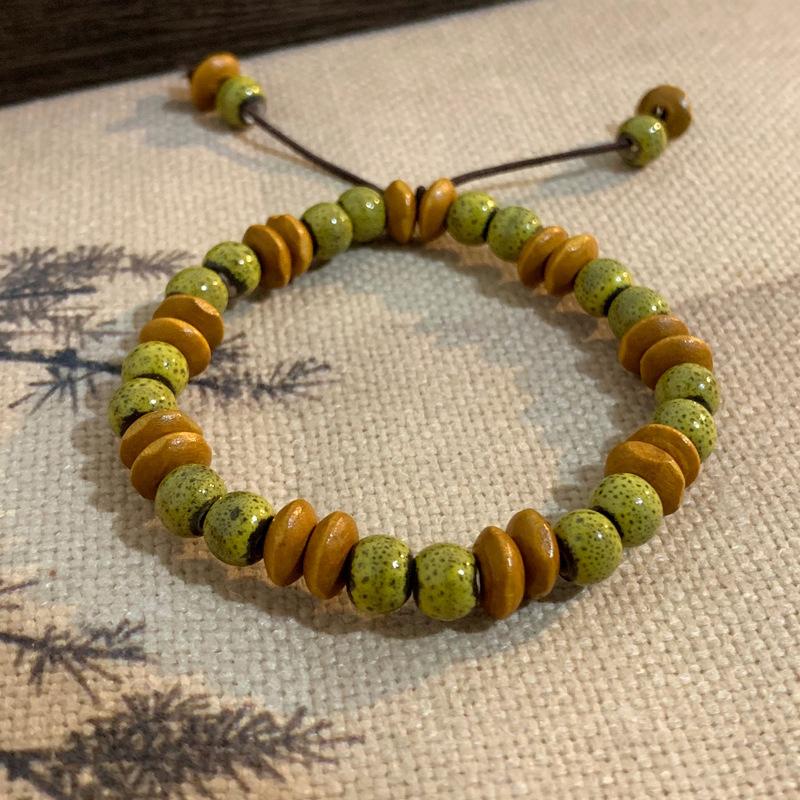 Bracelet Chat Porte-Bonheur Dessin Animé Mignon Pour Femmes Filles Bracelets Élastiques Colorés à Perles Breloques Chat en Céramique Bijoux Cadeaux