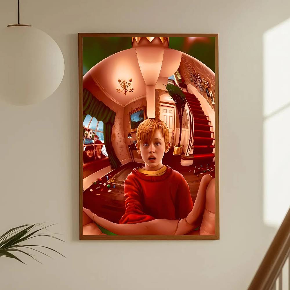 1pc Home Alone Poster Sticker Print Waterproof Wall Art For Living Room Bedroom Home Decor