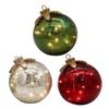 Christmas Ball Ornament Christmas Tree Hanging Ornament Illuminated LED Xmas Decor for Door Party New Year Anniversary Yard