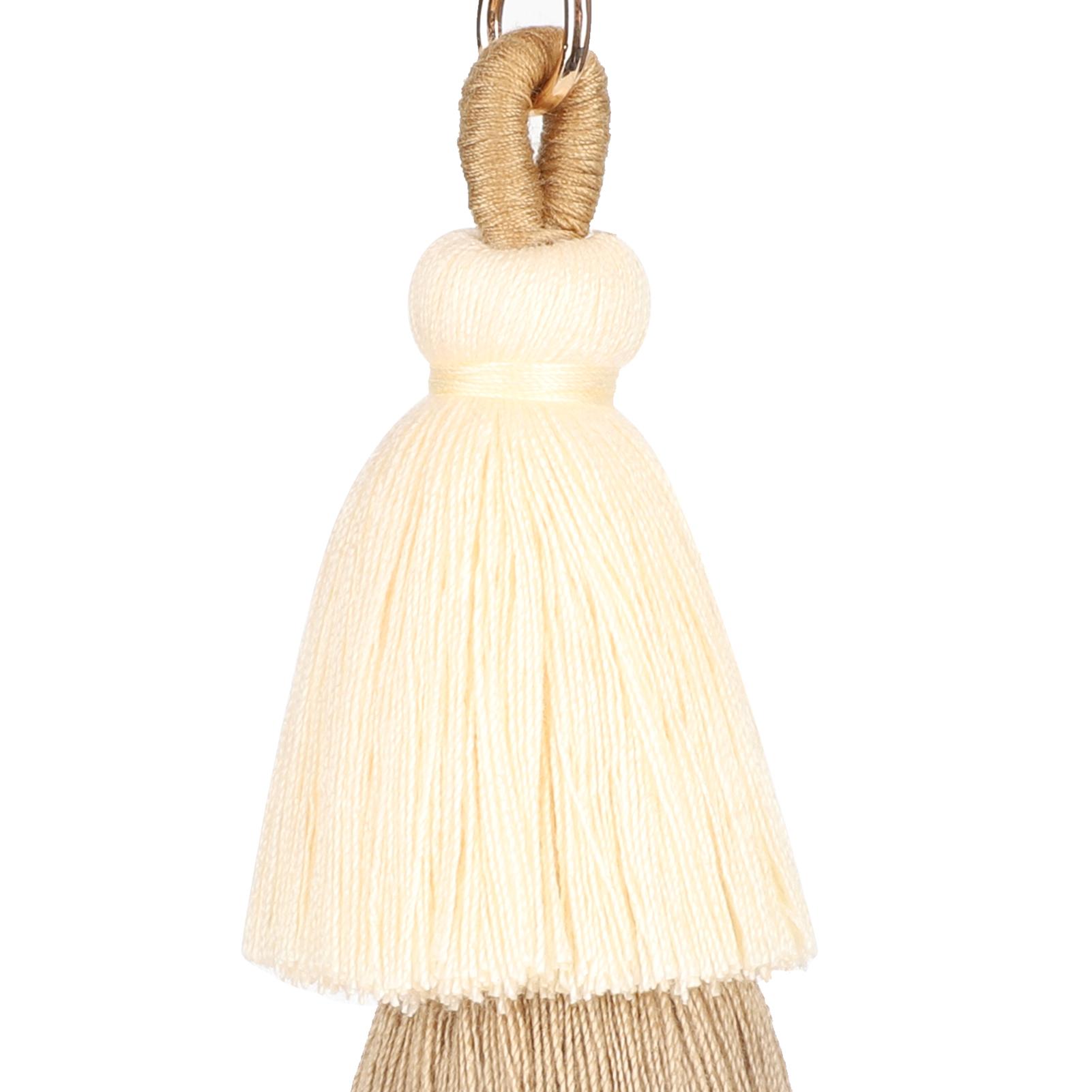 3Pcs Tassel Keychain Bohemian   Fashionable Pendant Luggage Backpack Decoration