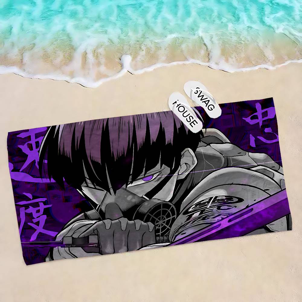 Kaiju No. 8 Soshiro Hoshina Anime Microfiber Beach Towel Absorbent Quick Dry Soft Yoga Swimming Resort Mountain Climbing Towel