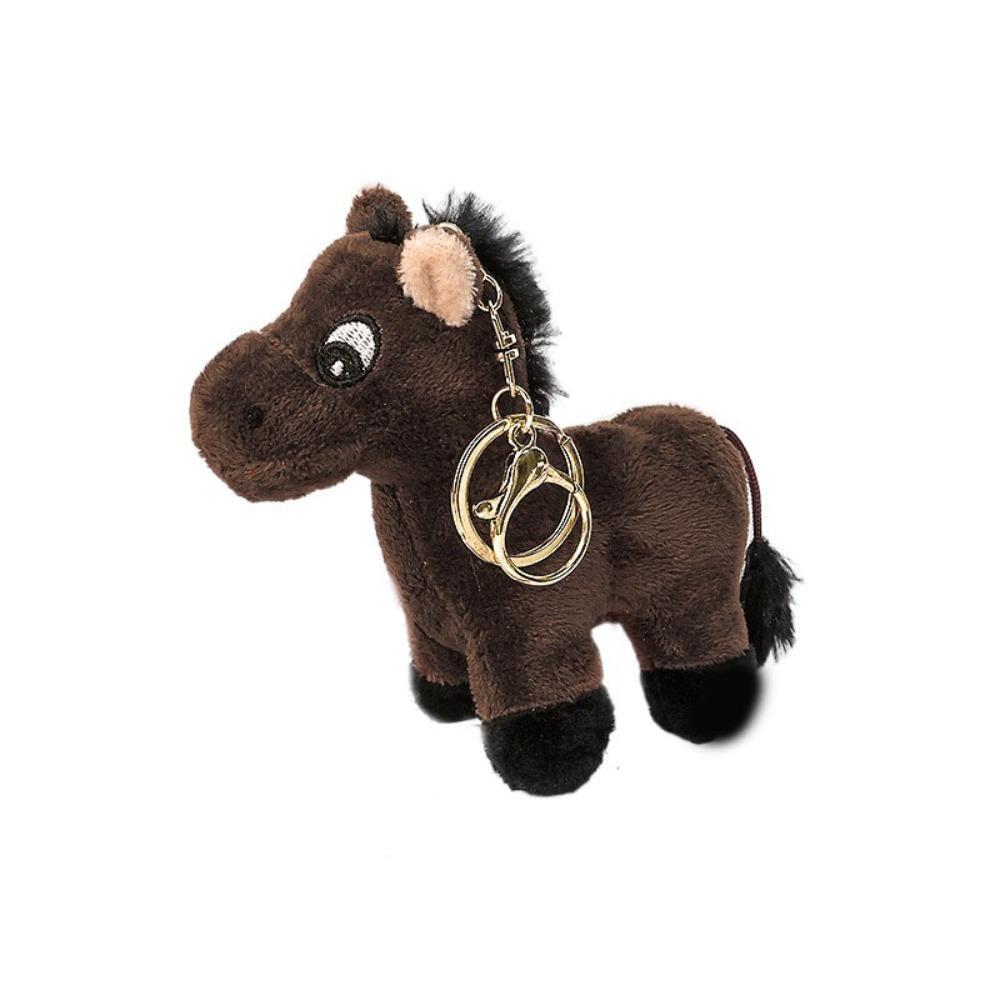 Hanging Decoration Plush Horse Keychain Stuffed Animal Little Horse Keychain  Bag Pendant
