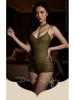 Seductive European Lace Halter Bodysuit - See-Through Sleepwear for Women