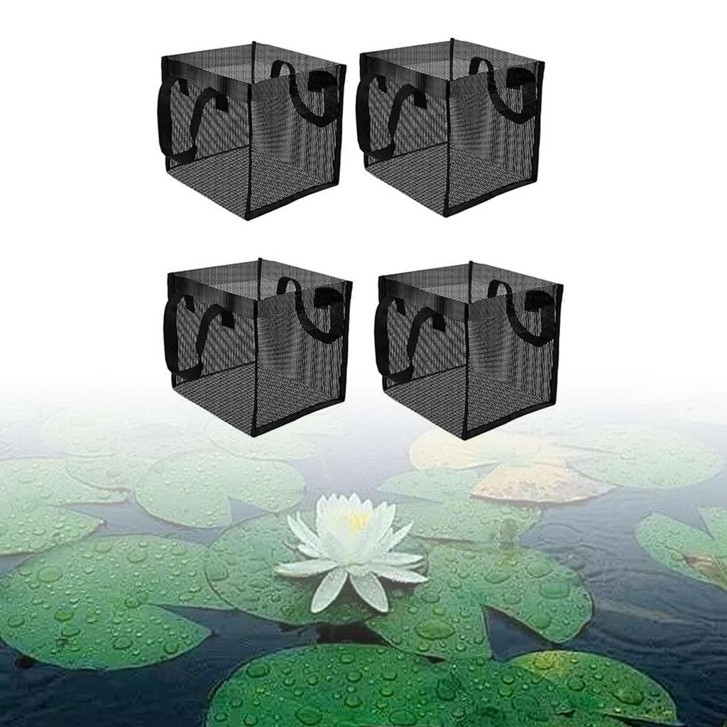 Reusable Plant Grow Bags Aquatic Planter Container with Fine Mesh for Water Lilies and Outdoor Gardening Use