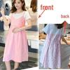 2025 Celebrity-Inspired Maternity Summer Two-Piece Patchwork Dress - Short Sleeve, Mid-Length, Loose Fit